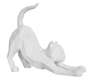 Time for home Bílá dekorativní soška Origami Cat S