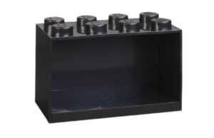 Černá nástěnná police LEGO® Storage 21 x 32 cm