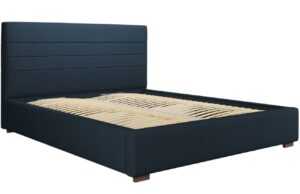 Modrá látková postel MICADONI Aranda 180 x 200 cm