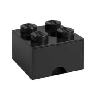 Černý úložný box LEGO® Storage 25 x 25 cm