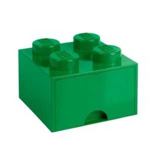 Zelený úložný box LEGO® Storage 25 x 25 cm