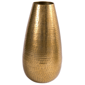 Moebel Living Zlatá hliníková váza Barrie 25 x 50 cm