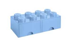 Světle modrý úložný box LEGO® Storage 25 x 50 cm