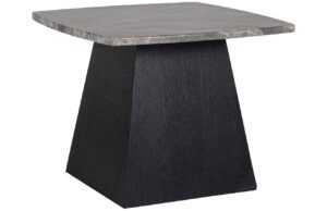 Černý mramorový odkládací stolek Richmond Geisha 60 x 60 cm