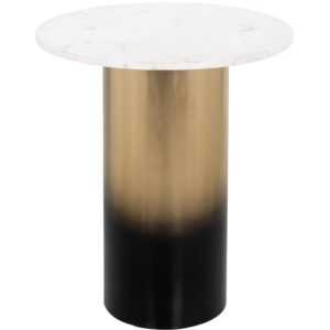 Bílý mramorový odkládací stolek Richmond Alfie 51 cm