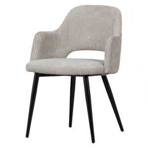 Hoorns PŘIDAT Ferdy Dining Chair With Rough Rib Pearl