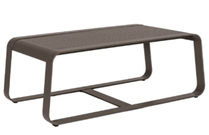 Hnědý kovový zahradní konferenční stolek Bizzotto Merrigan 105 x 62 cm