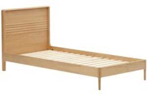 Dubová jednolůžková postel Kave Home Lenon 90 x 200 cm