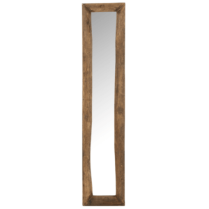 Dřevěné nástěnné zrcadlo J-line Reta 120 x 24 cm