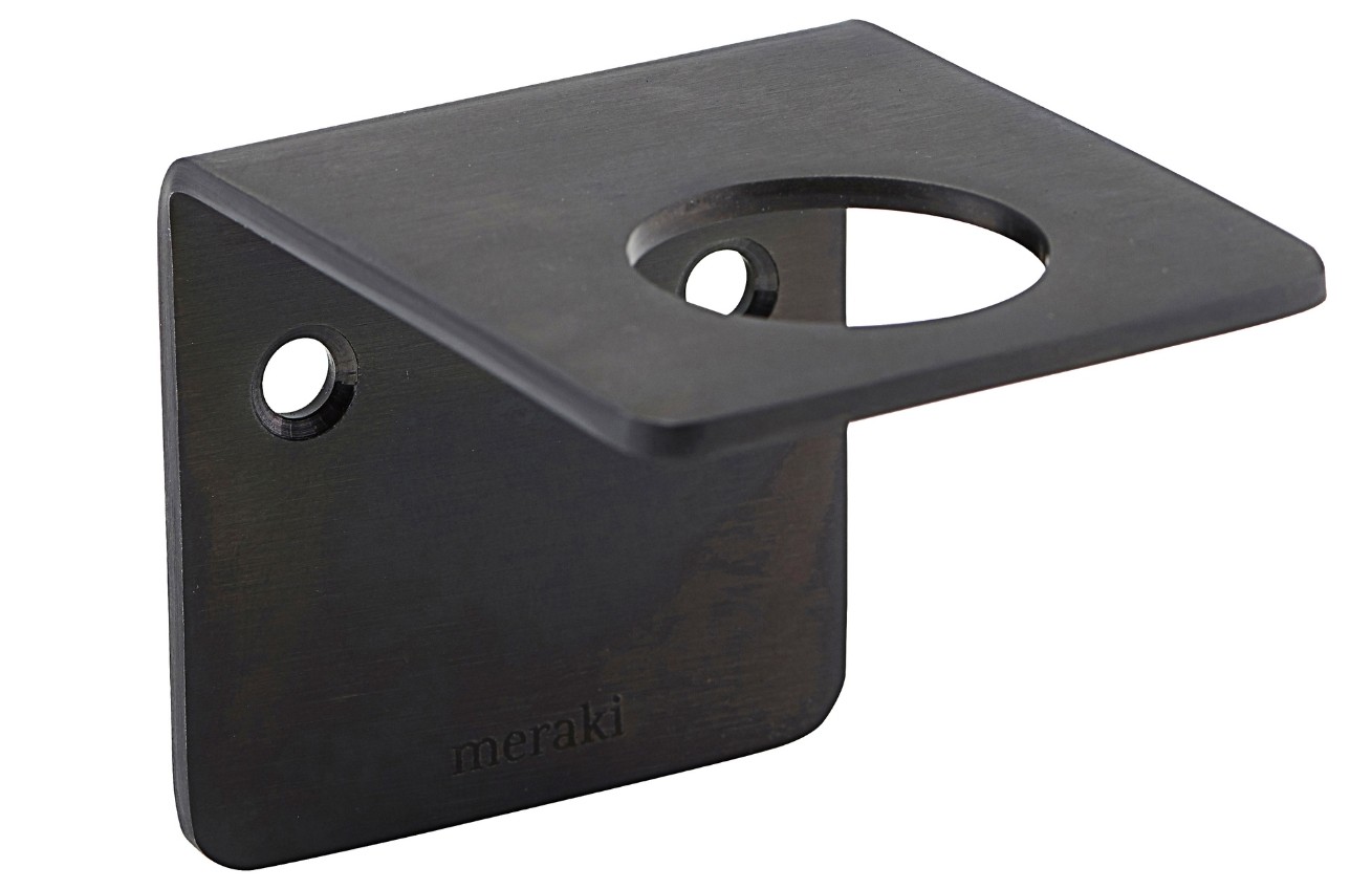 Černý kovový nástěnný držák Meraki Supply 5