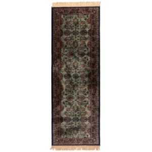 White Label Zelený koberec WLL RAZ 80 x 240 cm se vzorem