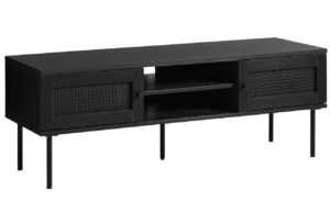 Černý TV stolek Unique Furniture Pensacola 120 x 40 cm