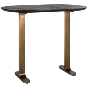 Černý dřevěný barový stůl Richmond Revelin 140 x 75 cm