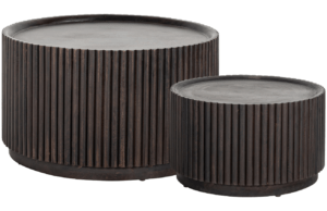 Set dvou hnědých dřevěných konferenčních stolků Richmond Vici 80