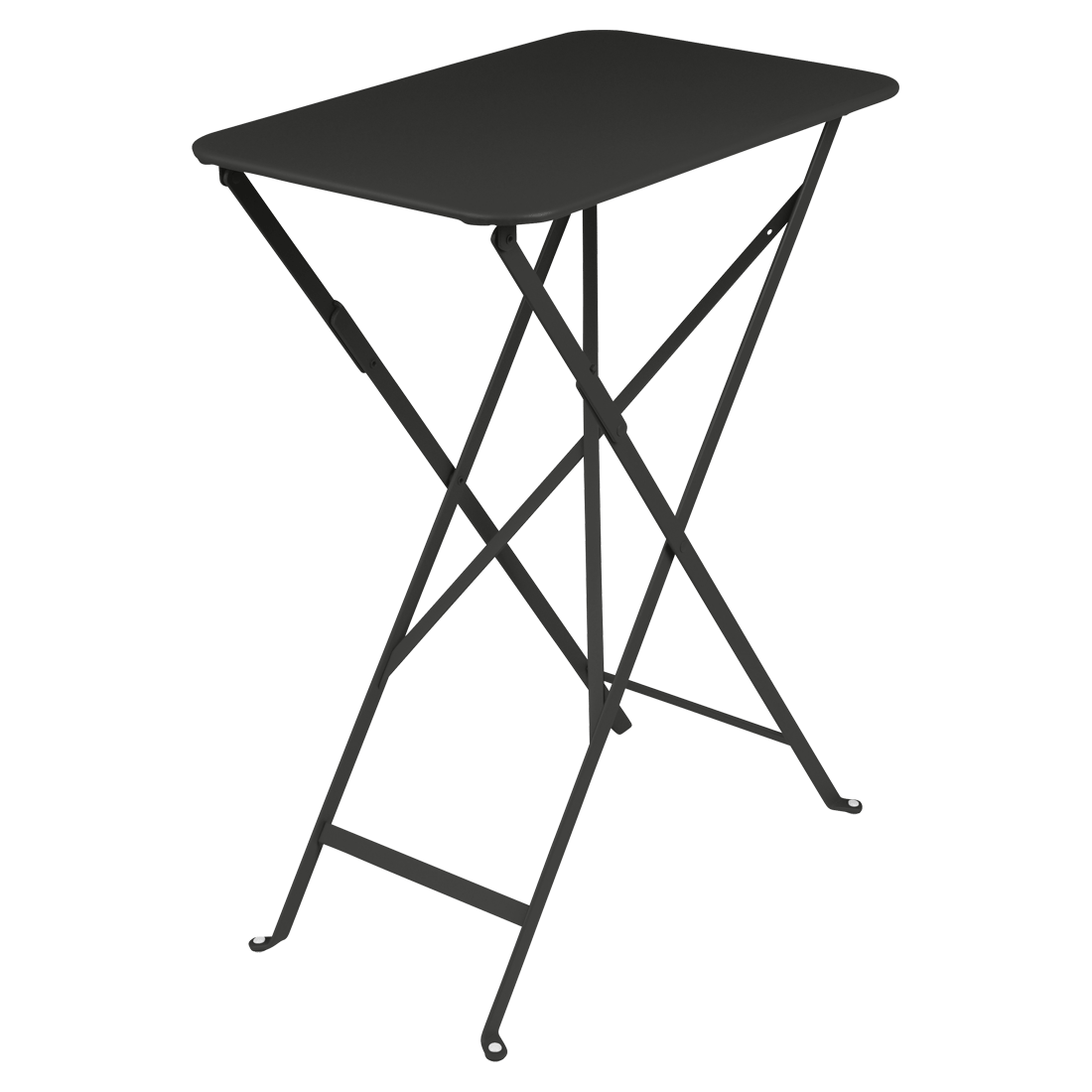 Černý kovový skládací stůl Fermob Bistro 37 x 57 cm