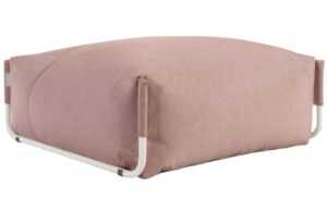 Růžový látkový modul Kave Home Square 101 x 101 cm