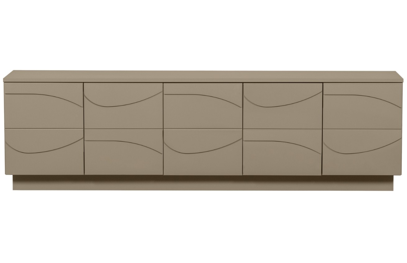 WOOOD Světle hnědý dřevěný TV stolek Dorick 180 x 40 cm