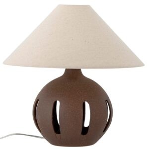 Hnědá kameninová stolní lampa Bloomingville Liana