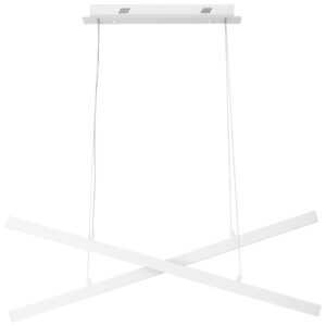 Bílé kovové závěsné LED světlo Nova Luce X-line 100 cm