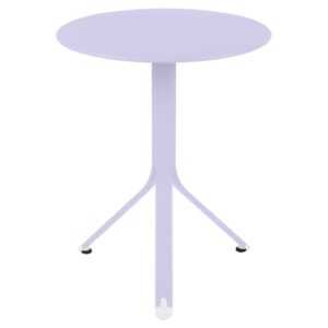 Fialový kovový stůl Fermob Rest'O 60 cm