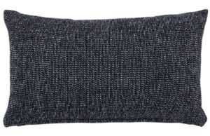 Černý bavlněný povlak na polštář Kave Home Tapla 30 x 50 cm