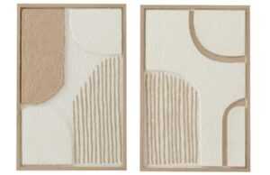 Set dvou abstraktních obrazů J-line Sia 60 x 40 cm