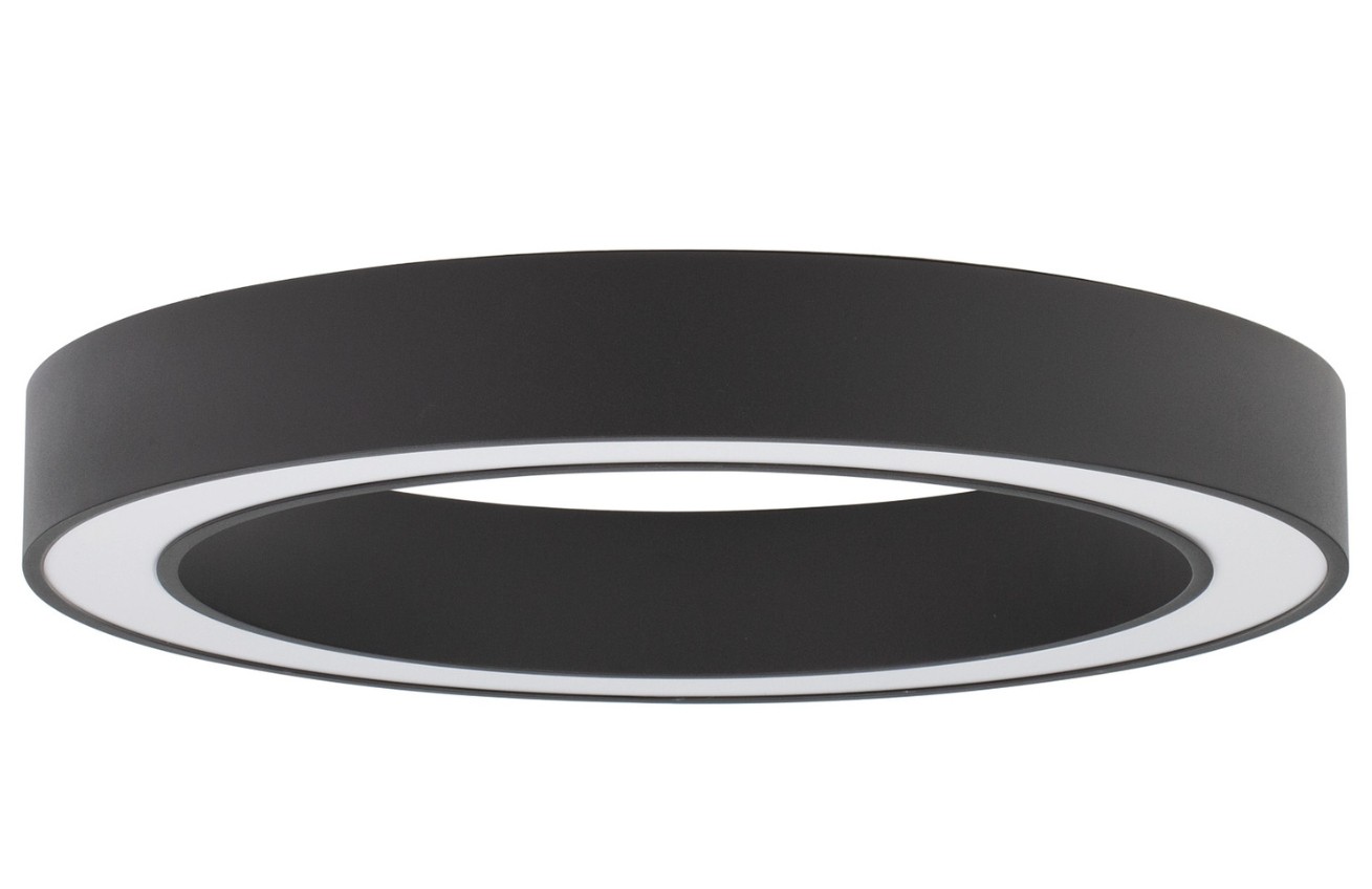 Černé kovové stropní LED světlo Nova Luce Morbido 60 cm