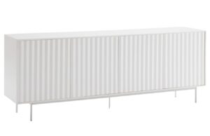 Bílá lakovaná komoda Teulat Sierra 211 x 47 cm