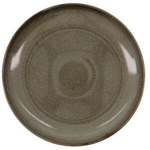 House Doctor Hnědozelený keramický hluboký talíř Lake 30 cm
