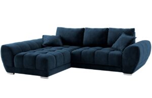 Windsor & Co Sametová rozkládací pohovka Nuage 285 cm