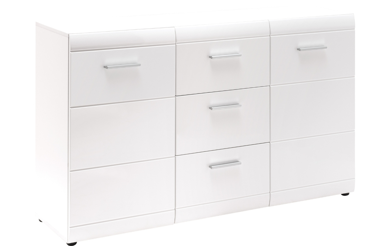 Germania Bílá komoda Adana 144 x 40 cm