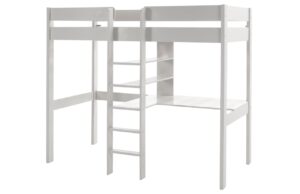 Vipack Dřevěná patrová postel a stůl Pino 90 x 200 cm