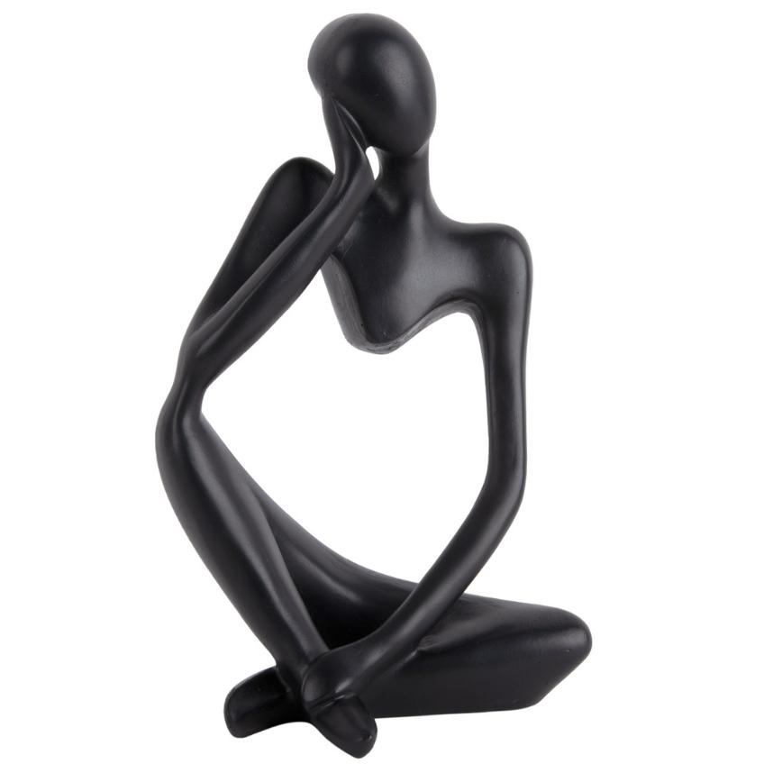 Present time Černá dekorativní soška Imagination 23