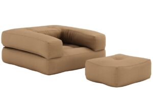 Karup Design Rozkládací křeslo Cube s podnožkou