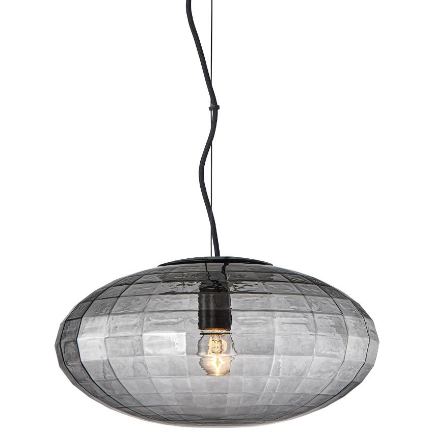 Halo Design Skleněné závěsné světlo Mesh 36 cm