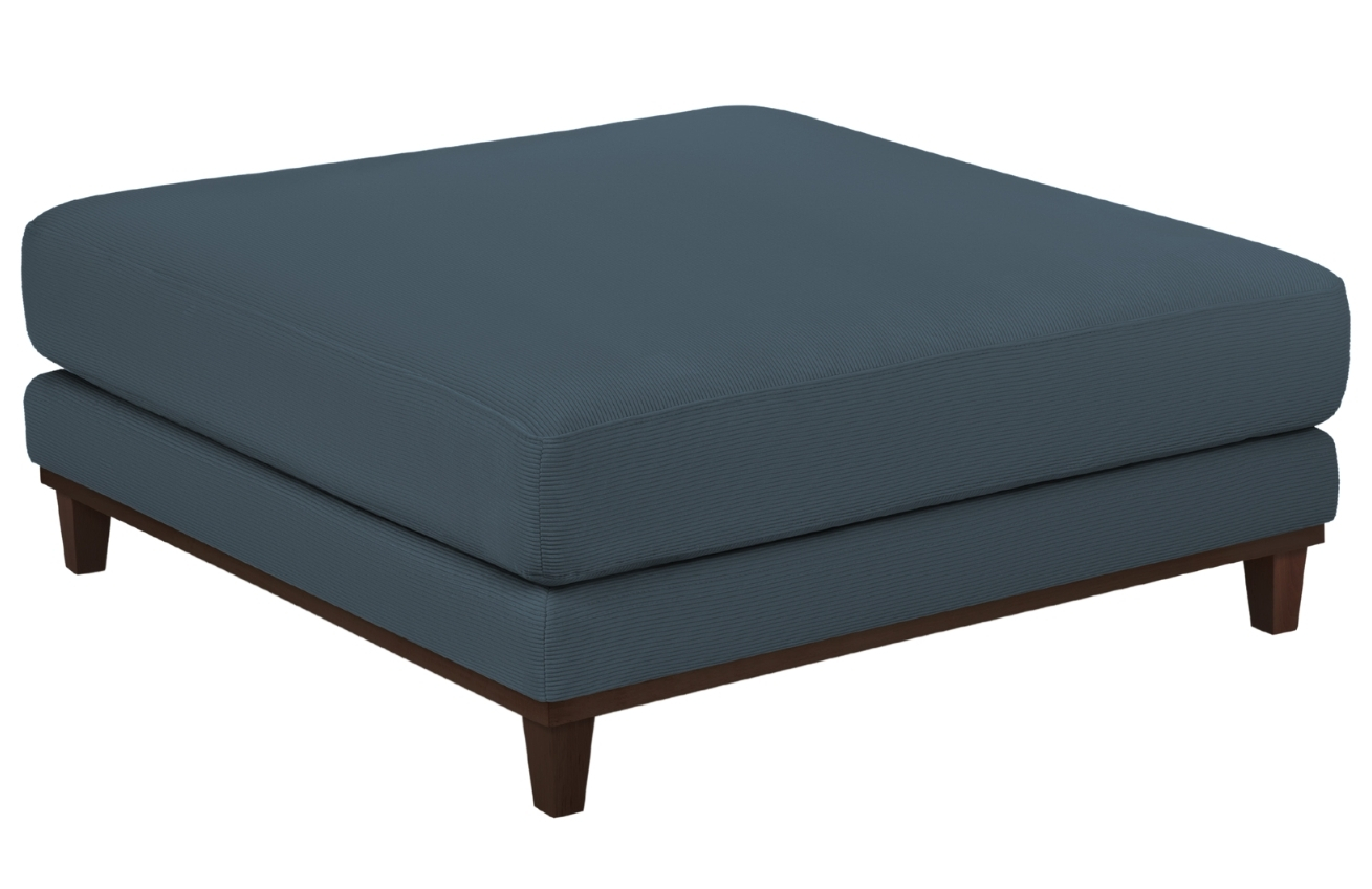 Windsor & Co Manšestrová podnožka Leon 108 x 108 cm