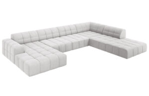 Cosmopolitan Design Sametová rohová pohovka Chicago 364 cm