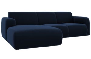 Windsor & Co Sametová rohová pohovka Lola 250 cm