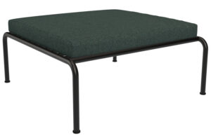 Tmavě zelená čalouněná zahradní podnožka HOUE Avon II.