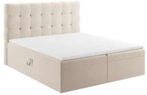 Micadoni Sametová boxspring postel Mamaia 180 x 200 cm