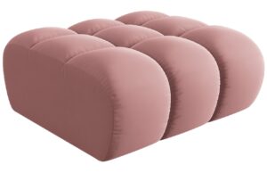 Windsor & Co Sametová podnožka Halley 94 x 94 cm