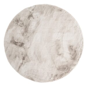 By-Boo Šedý kulatý koberec Zena 200 cm