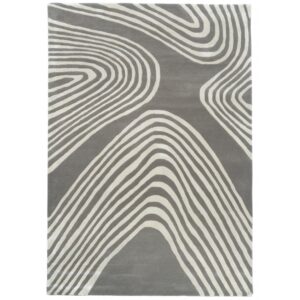 Fargotex Šedo-béžový vlněný koberec Sahara 200 x 300 cm