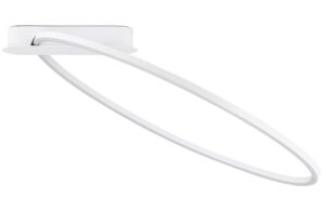 Bílé kovové stropní LED světlo Nova Luce Kiklos 64 cm