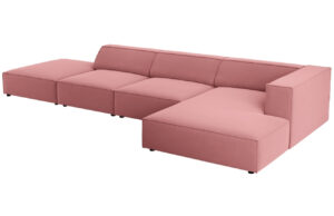 Cosmopolitan Design Sametová rohová pohovka Arendal 341 cm