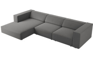 Cosmopolitan Design Sametová rohová pohovka Arendal 284 cm