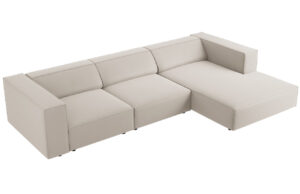 Cosmopolitan Design Sametová rohová pohovka Arendal 284 cm