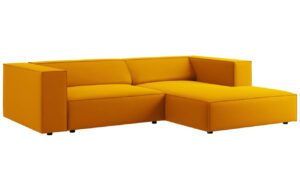 Cosmopolitan Design Sametová rohová pohovka Arendal 224 cm