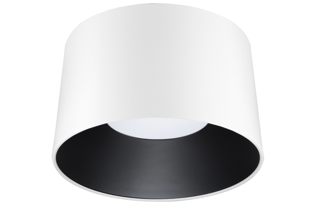 Bílo-černé kovové stropní LED světlo Nova Luce Atil 35 cm