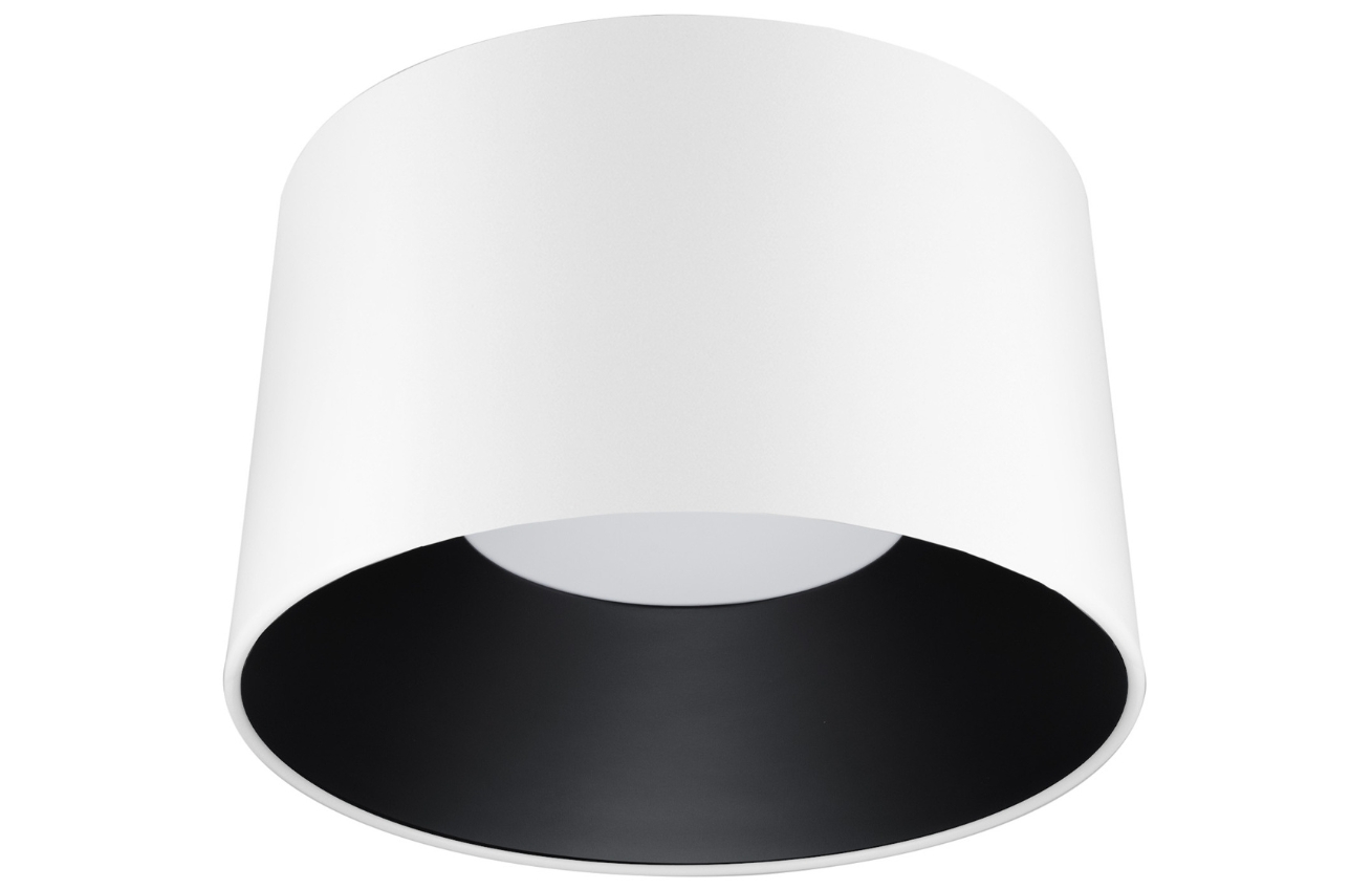 Bílo-černé kovové stropní LED světlo Nova Luce Atil 50 cm